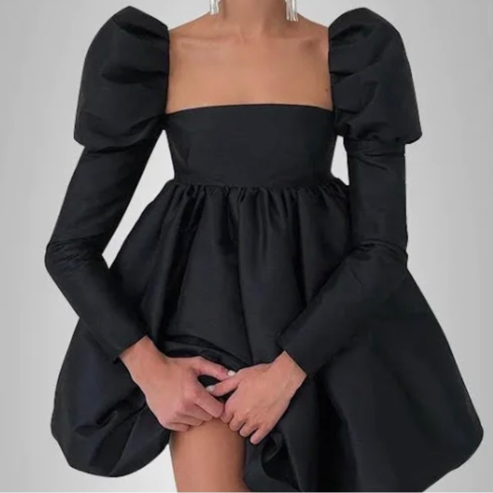 Black princess babydoll dress